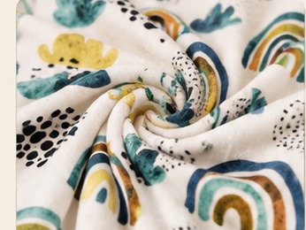 Textura macia e plush da manta MimiBaby